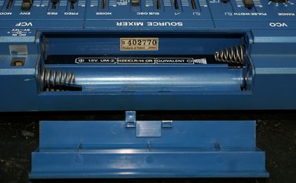 Roland-Blue SH-101 with mod grip and strap